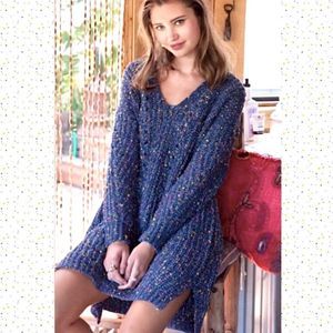 POL Confetti-Inspired Chenille Sweater Dress